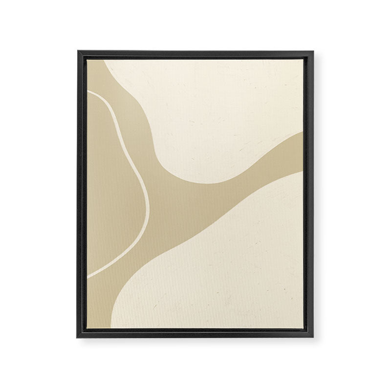 Neutral Shapes #3 Framed Canvas Print Gallery Image 6