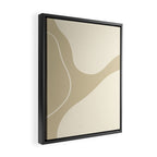 Neutral Shapes #3 Framed Canvas Print Gallery Image 2