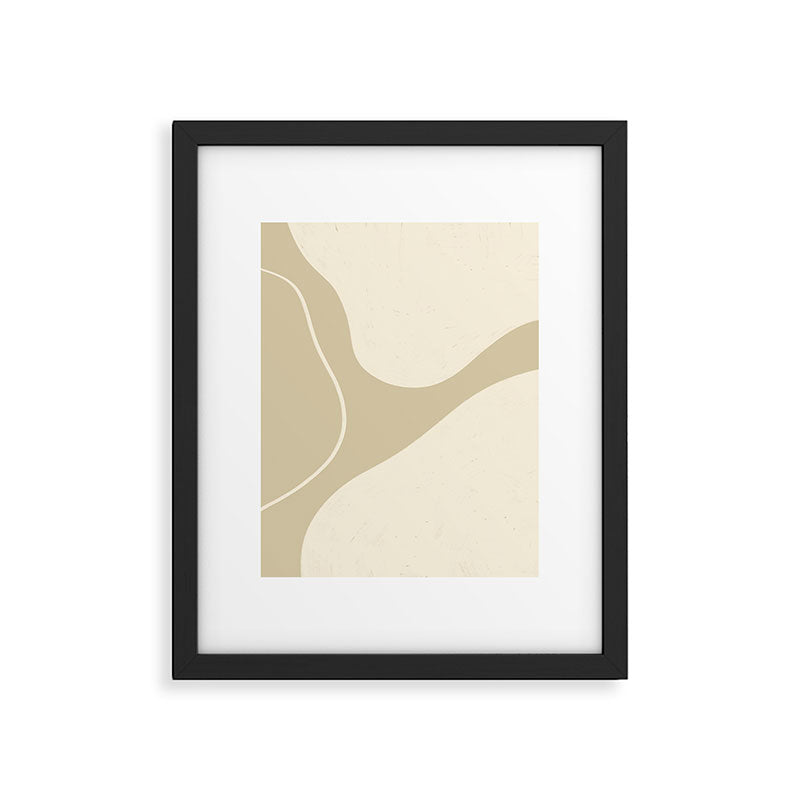 Neutral Shapes #3 Framed Art Print Gallery Image 5