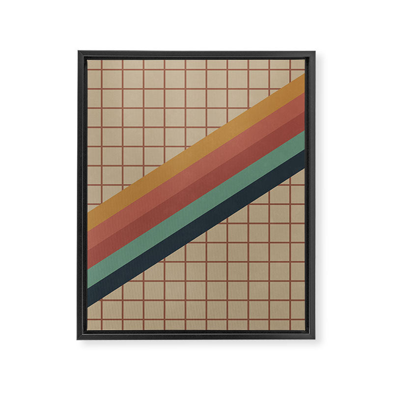 Old Video Cassette Palette Framed Canvas Print Gallery Image 8