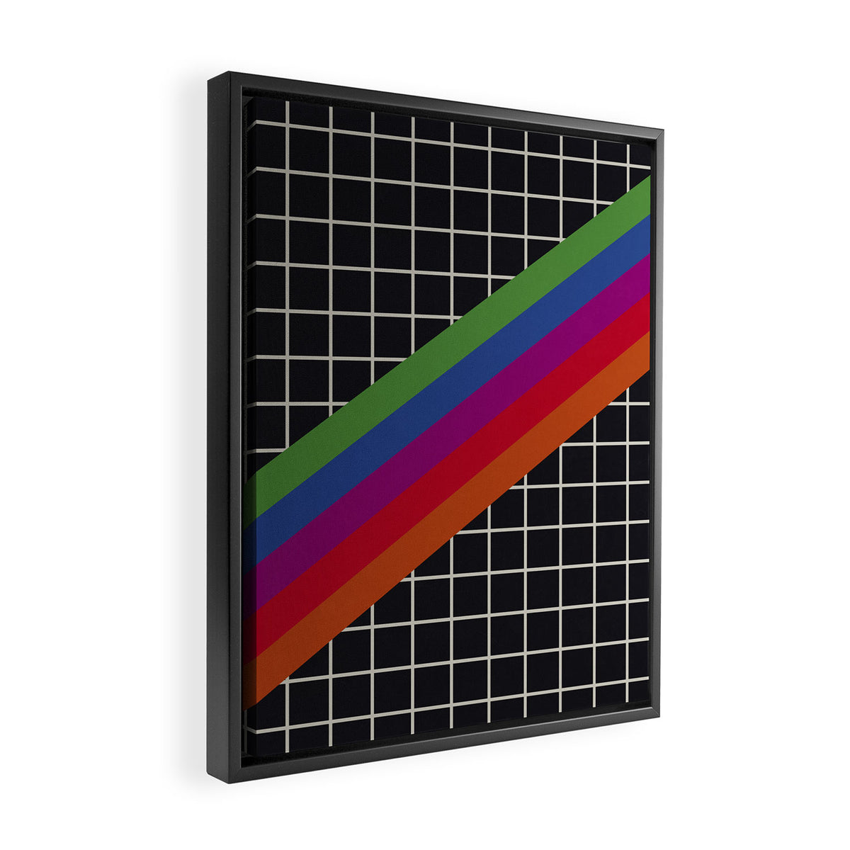 Old Video Cassette Palette II Framed Canvas Print Gallery Image 2