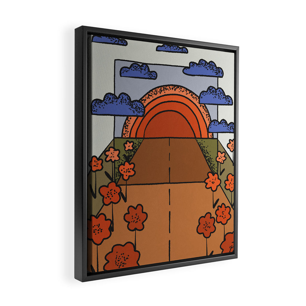 On The Road #1 Framed Canvas Print Gallery Image 2