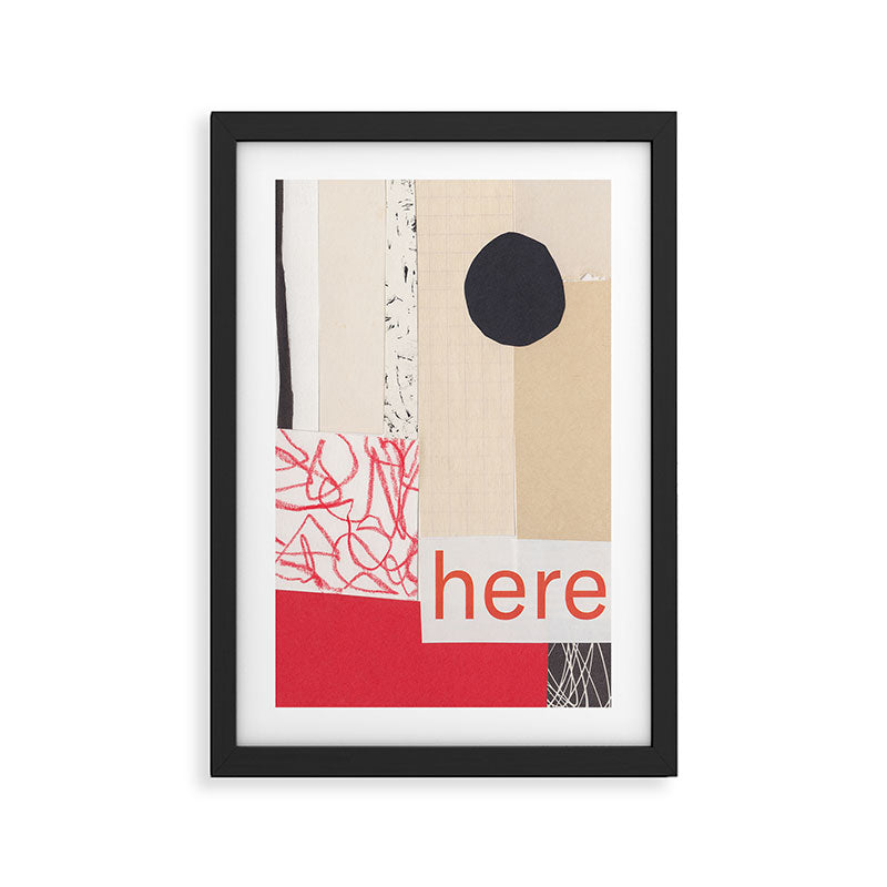 One Color Collection / Alizarin Crimson Framed Art Print Gallery Image 2