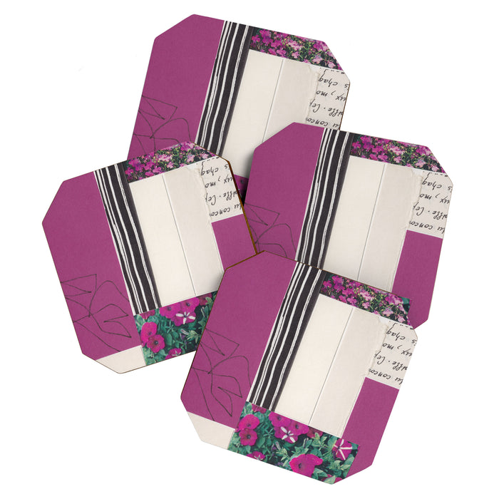 One Color Collection / Dark Fuchsia Coaster Gallery Image 1