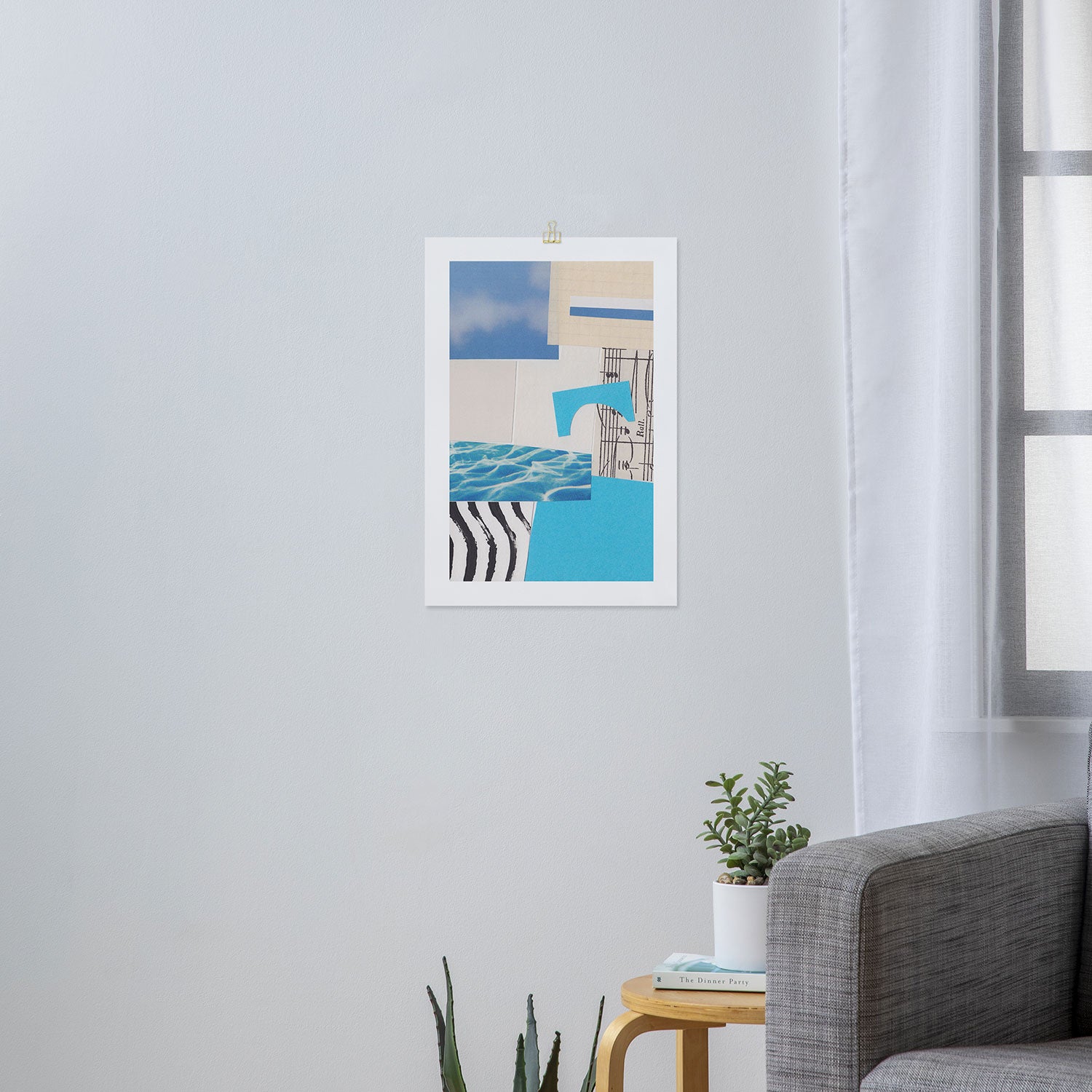One Color Collection / Picton Blue Art Print Gallery Image 3