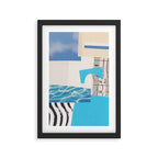 One Color Collection / Picton Blue Framed Art Print Gallery Image 2