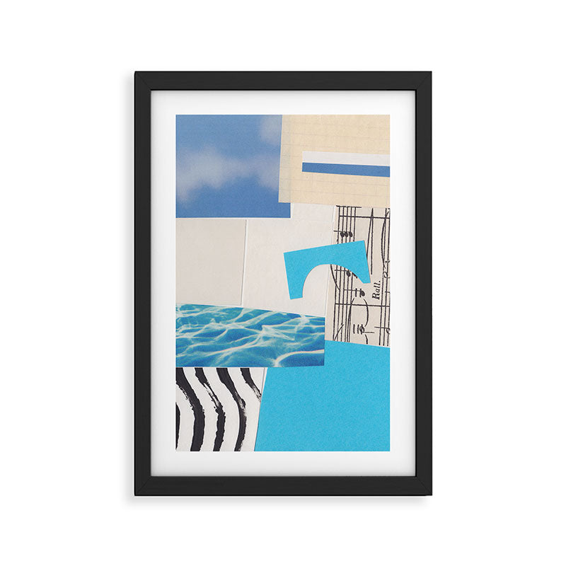 One Color Collection / Picton Blue Framed Art Print Gallery Image 2