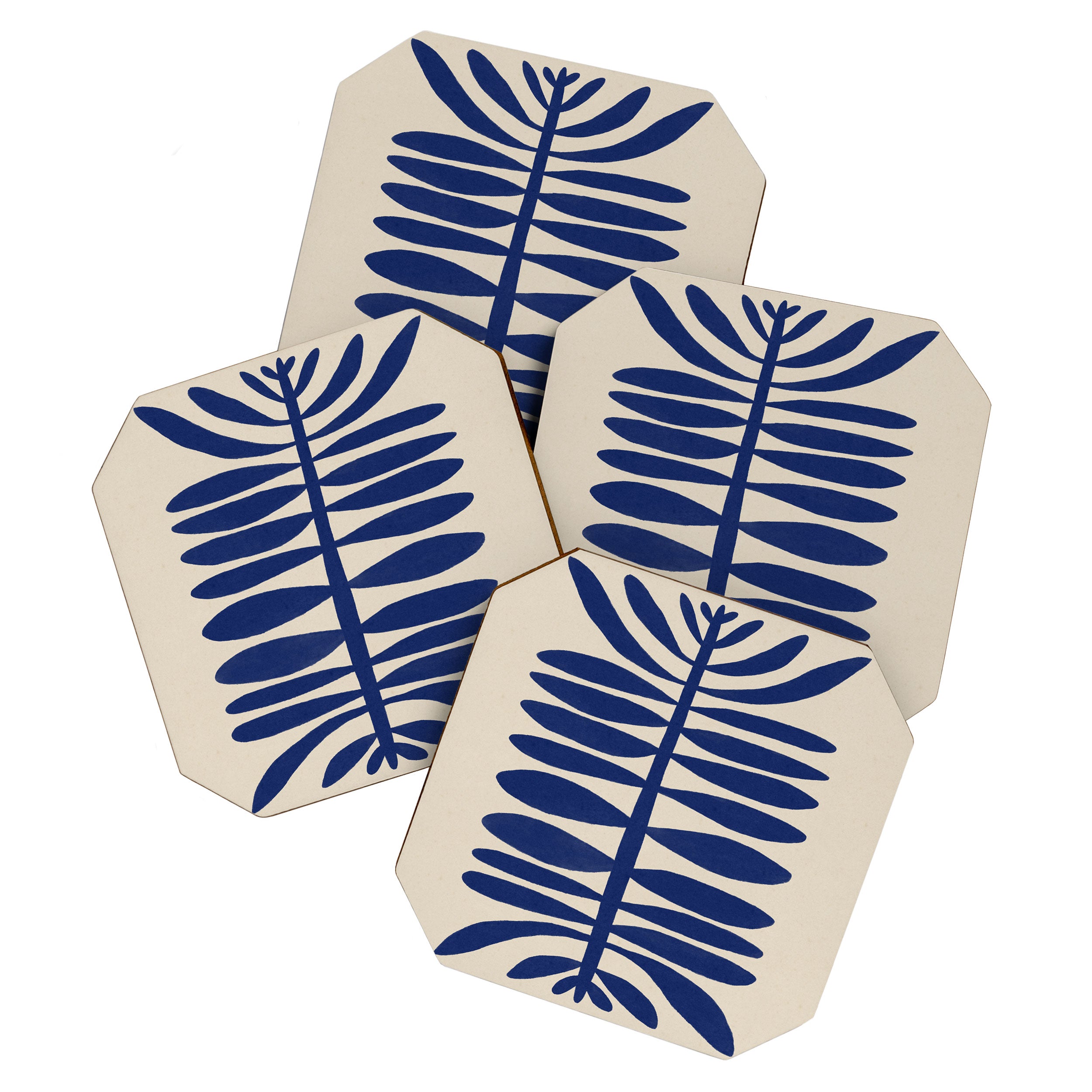One Hundred-Leaved Plant #1 Coaster Gallery Image 1