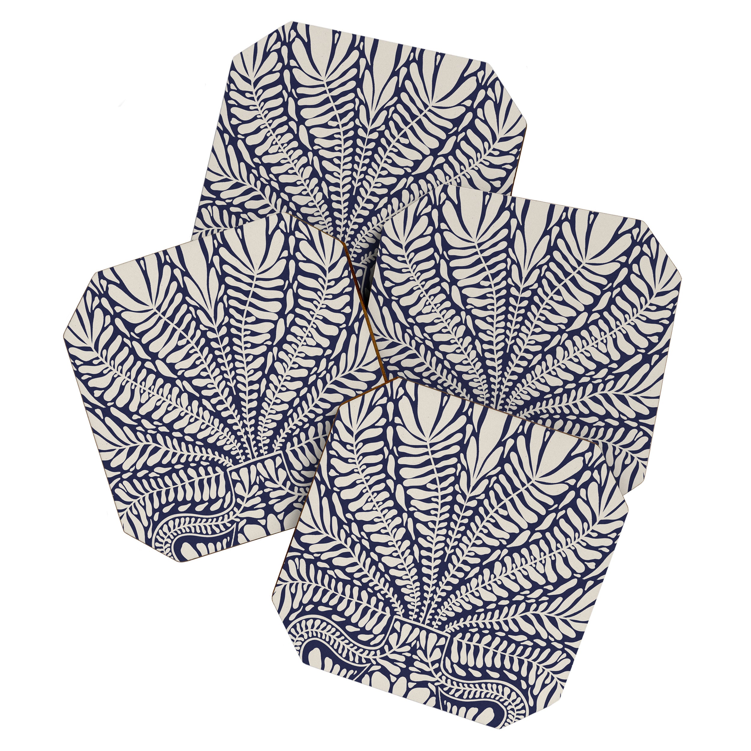 One Hundred-Leaved Plant #12 Coaster Gallery Image 1