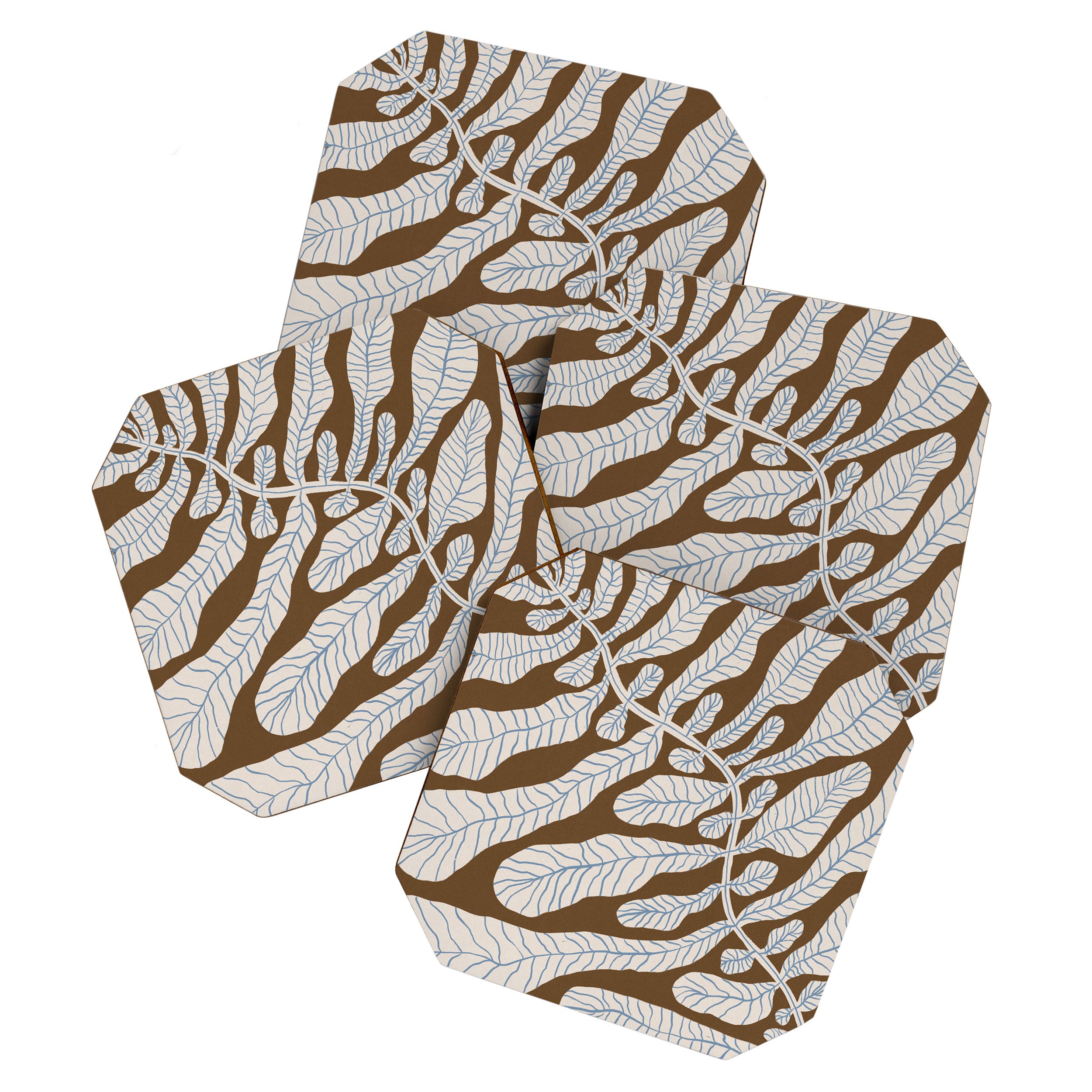 One Hundred-Leaved Plant #15 Coaster Gallery Image 1