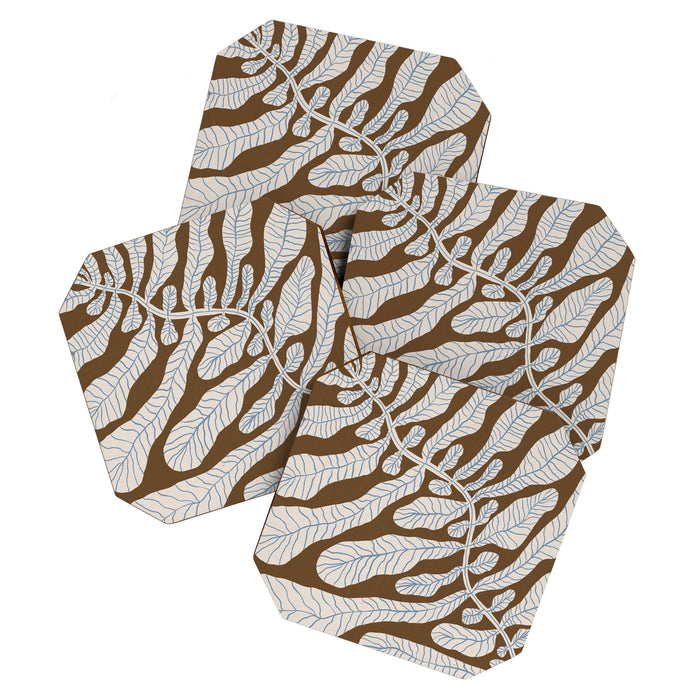 One Hundred-Leaved Plant #15 Coaster Gallery Image 1