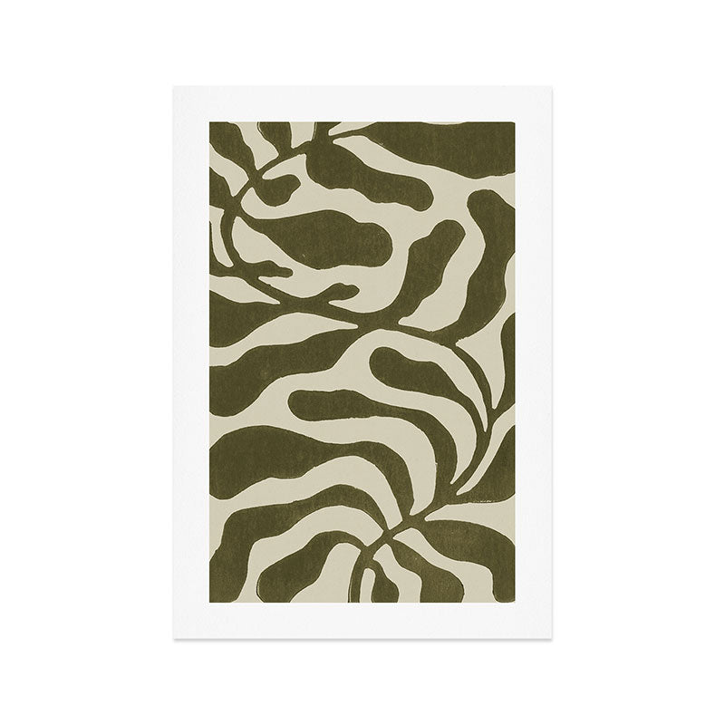 One Hundred-Leaved Plant #20 / Lino Print Art Print Gallery Image 1