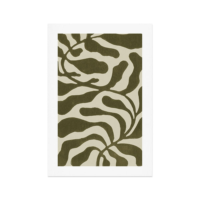 One Hundred-Leaved Plant #20 / Lino Print Art Print Gallery Image 1