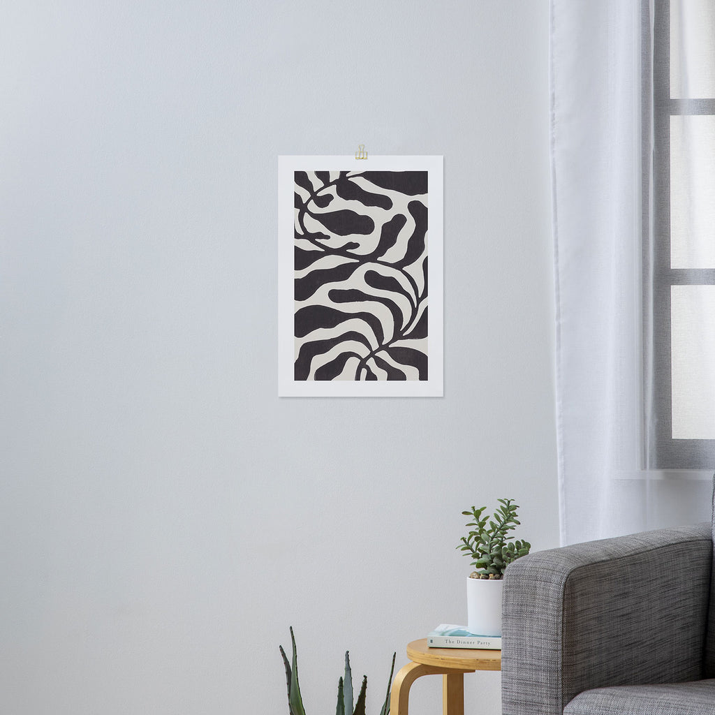 One Hundred-Leaved Plant #21 / Lino Print Art Print Gallery Image 3