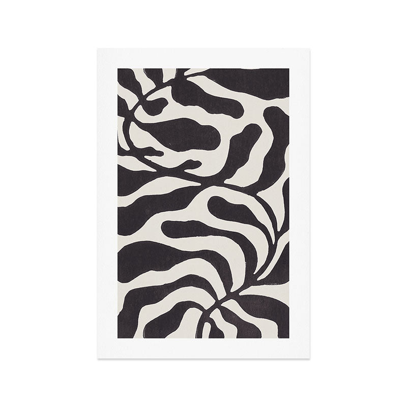 One Hundred-Leaved Plant #21 / Lino Print Art Print Gallery Image 1