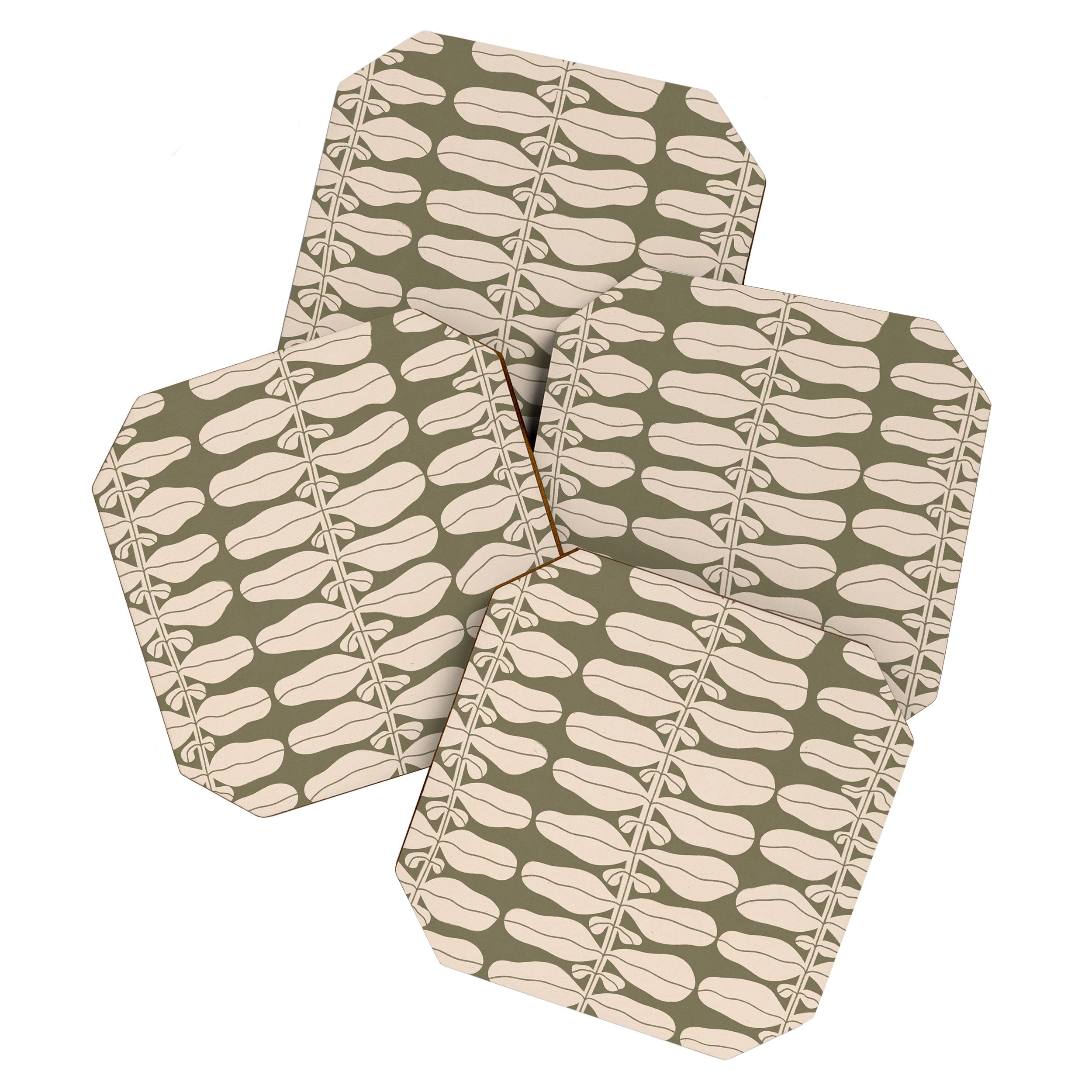 One Hundred-Leaved Plant #22 Coaster Gallery Image 1