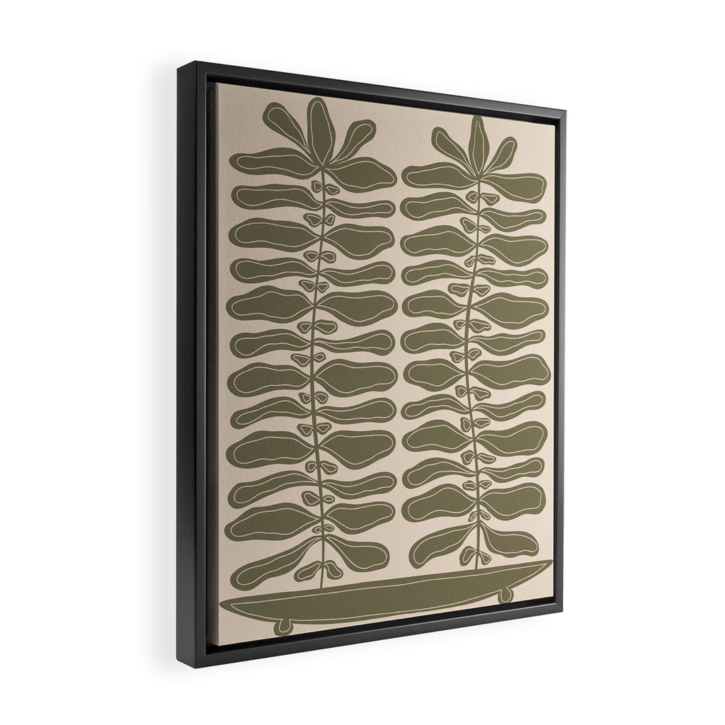One Hundred-Leaved Plant #23 Framed Canvas Print Gallery Image 2
