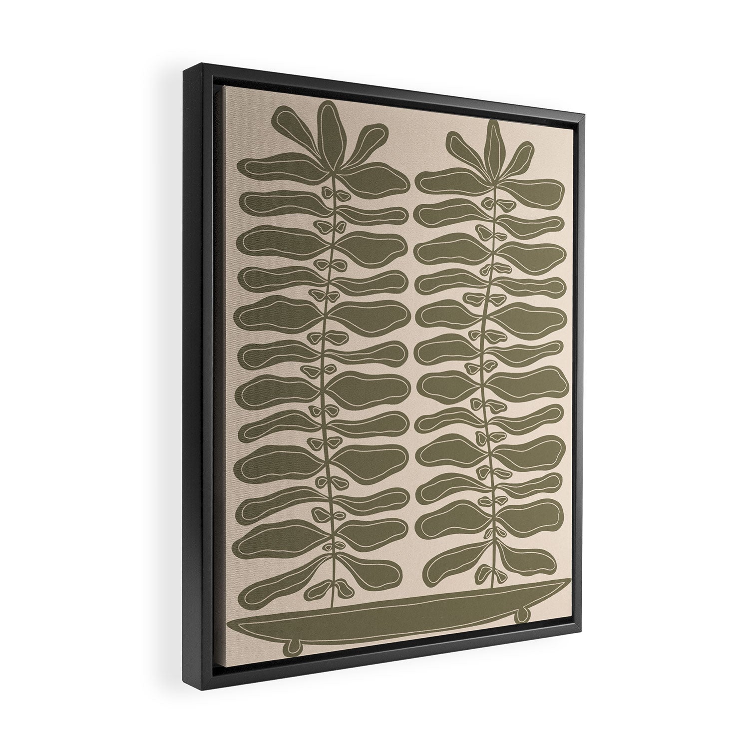 One Hundred-Leaved Plant #23 Framed Canvas Print Gallery Image 2