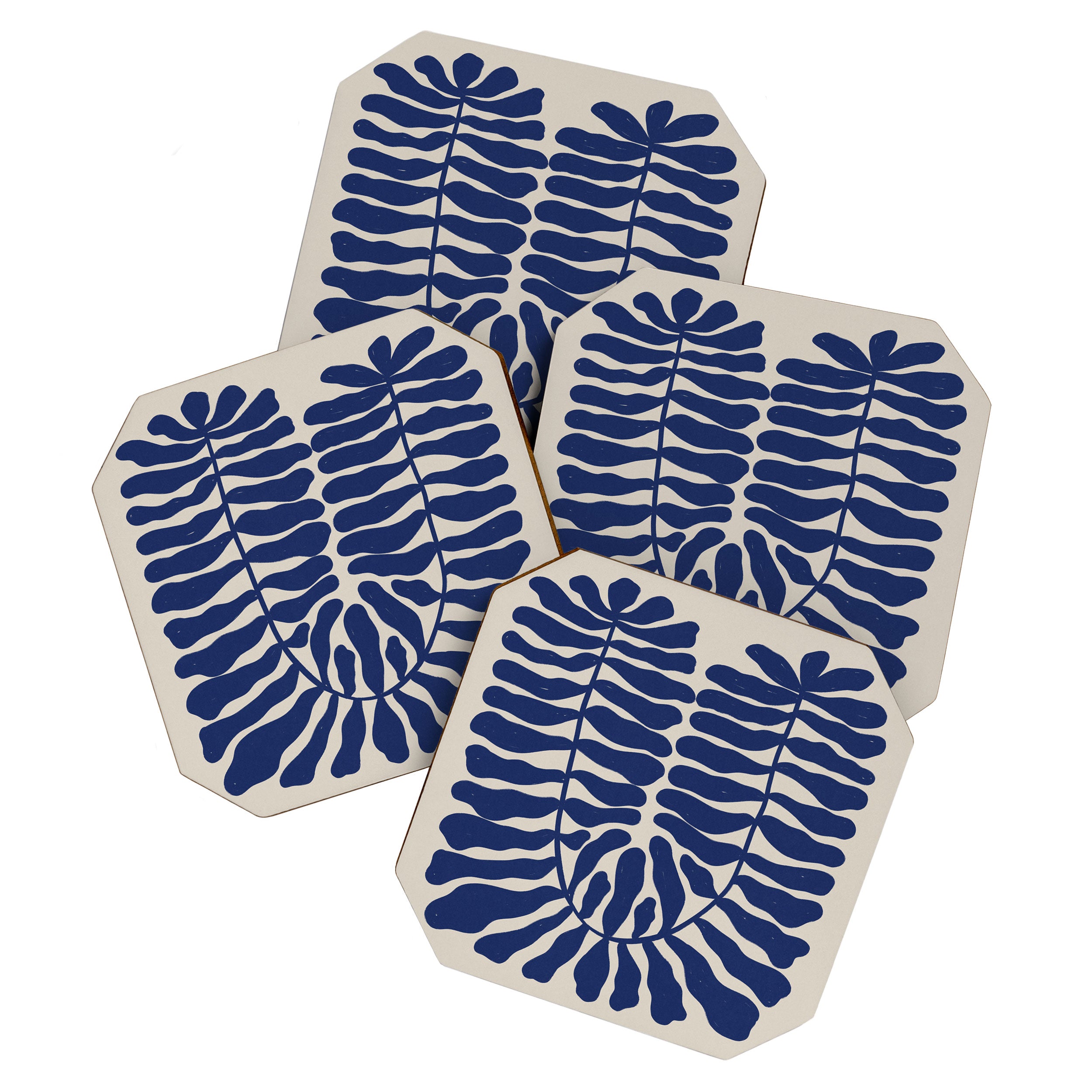 One Hundred-Leaved Plant #8 Coaster Gallery Image 1
