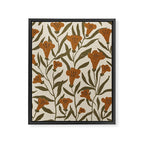 Orange Bellflowers Framed Canvas Print Gallery Image 8