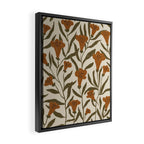 Orange Bellflowers Framed Canvas Print Gallery Image 2