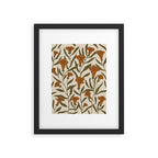 Orange Bellflowers Framed Art Print Gallery Image 6