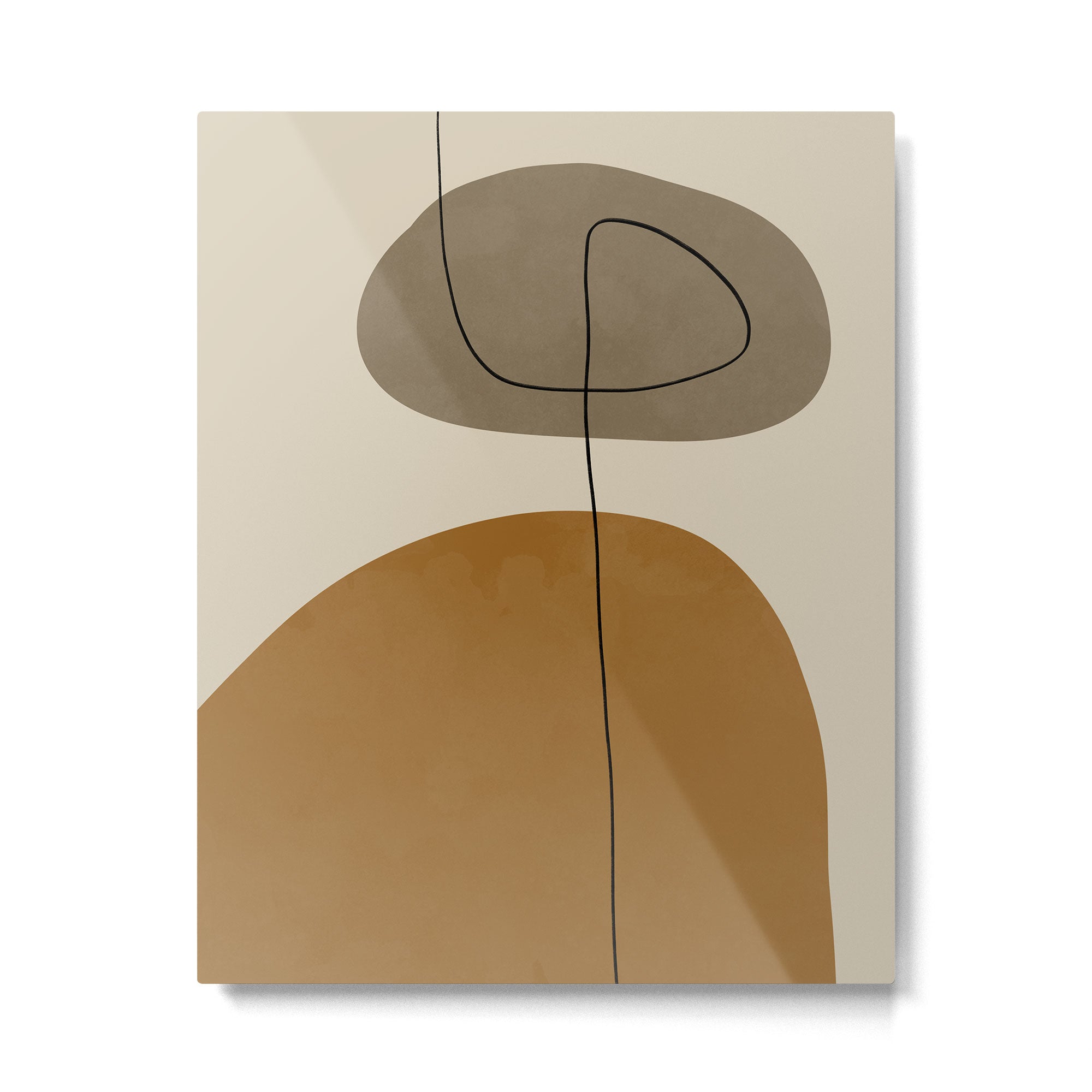 Organic Abstract Shapes #2 Metal Print Gallery Image 4