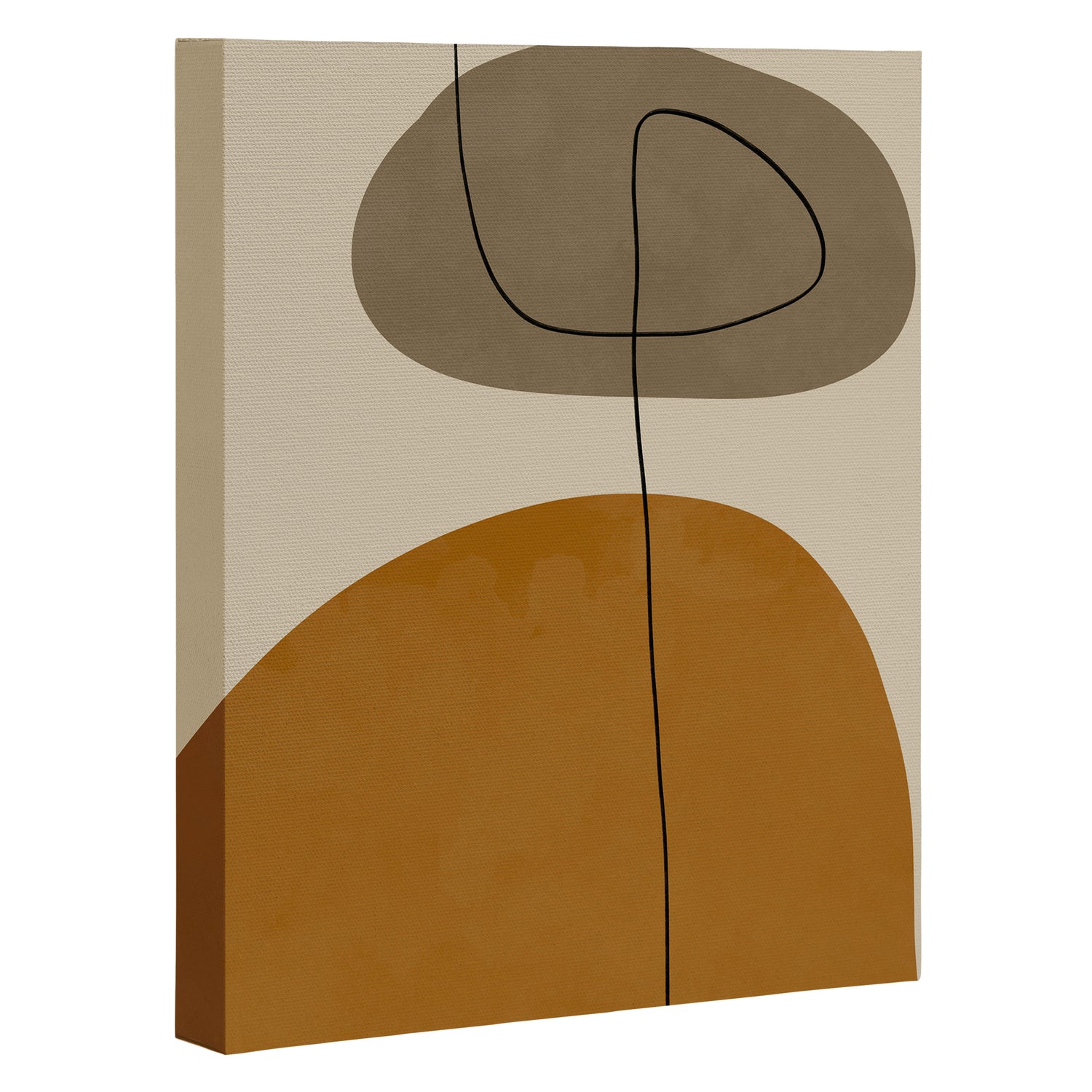 Organic Abstract Shapes #3 Canvas Print Gallery Image 3