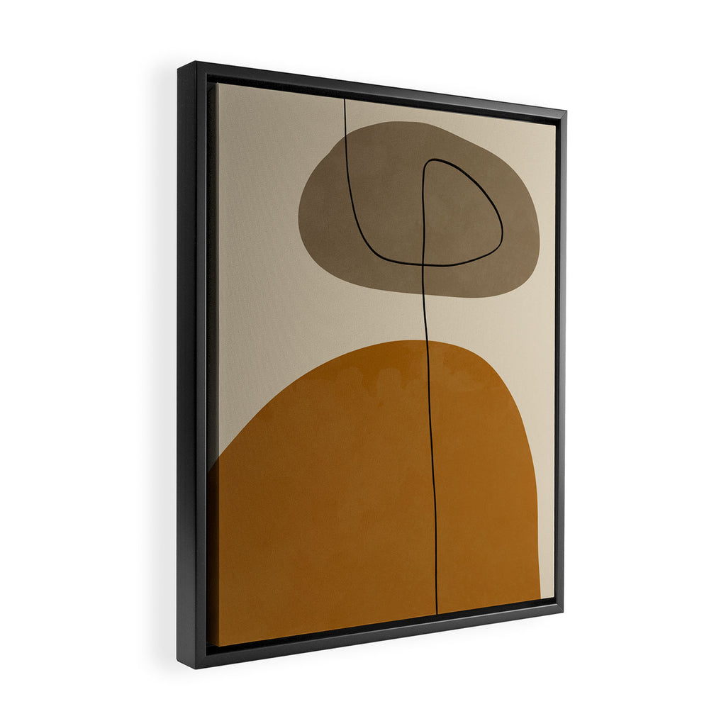 Organic Abstract Shapes #3 Framed Canvas Print Gallery Image 2