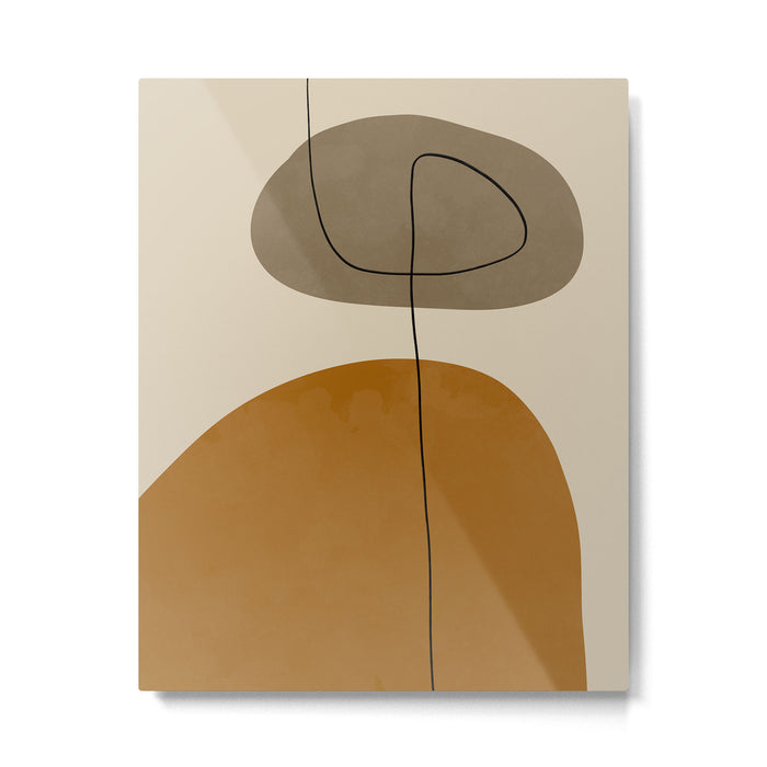 Organic Abstract Shapes #3 Metal Print Gallery Image 1