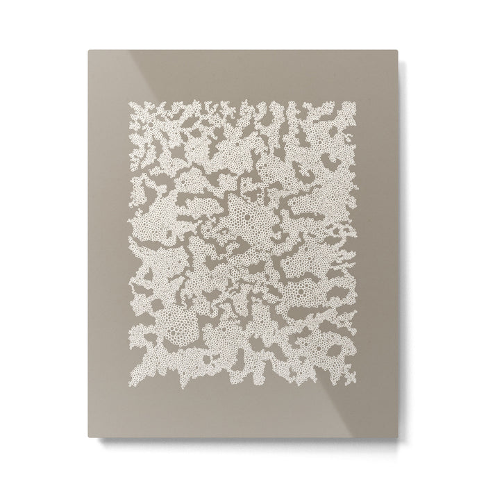 Organic Lace Metal Print Gallery Image 1