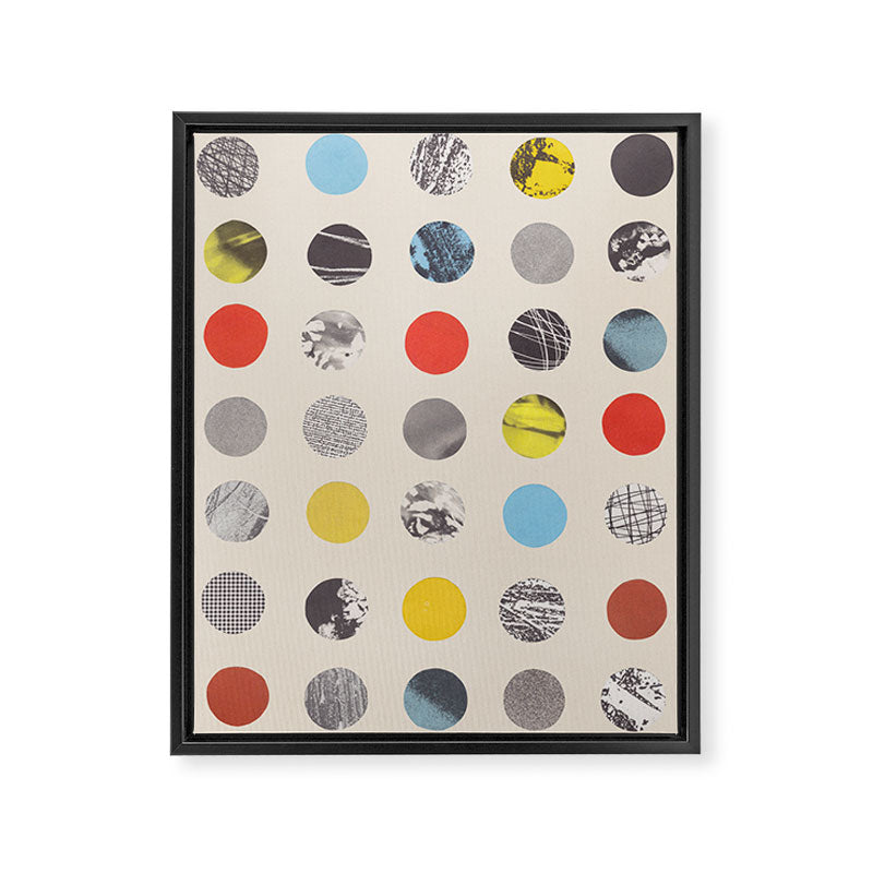Paper Pattern / Circles Framed Canvas Print Gallery Image 8