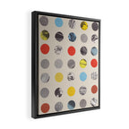 Paper Pattern / Circles Framed Canvas Print Gallery Image 2