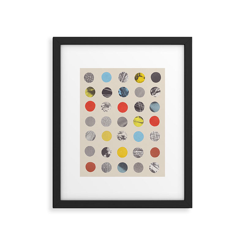 Paper Pattern / Circles Framed Art Print Gallery Image 6