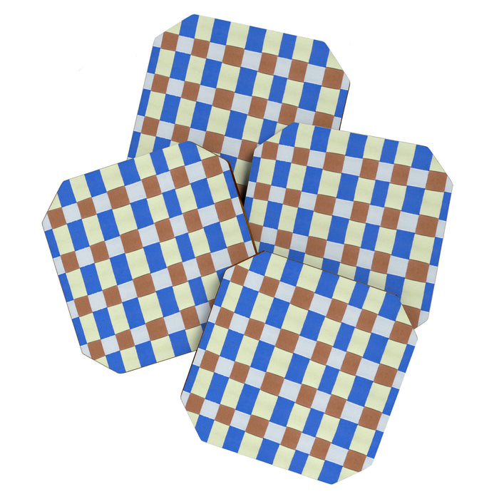 Paper Weaving Pattern #1 Coaster Gallery Image 1