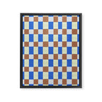 Paper Weaving Pattern #1 Framed Canvas Print Gallery Image 6