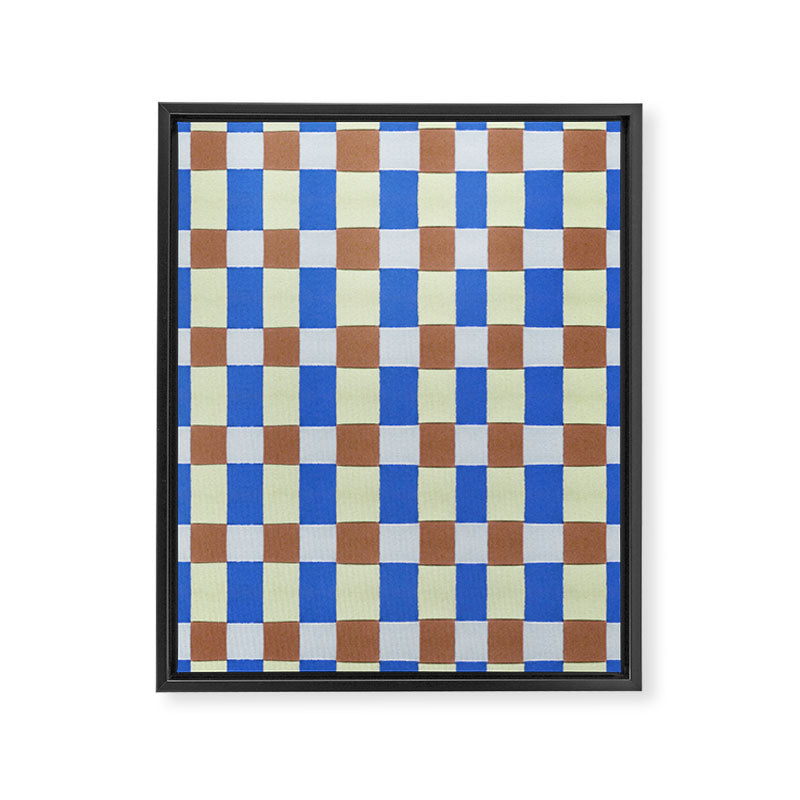 Paper Weaving Pattern #1 Framed Canvas Print Gallery Image 6