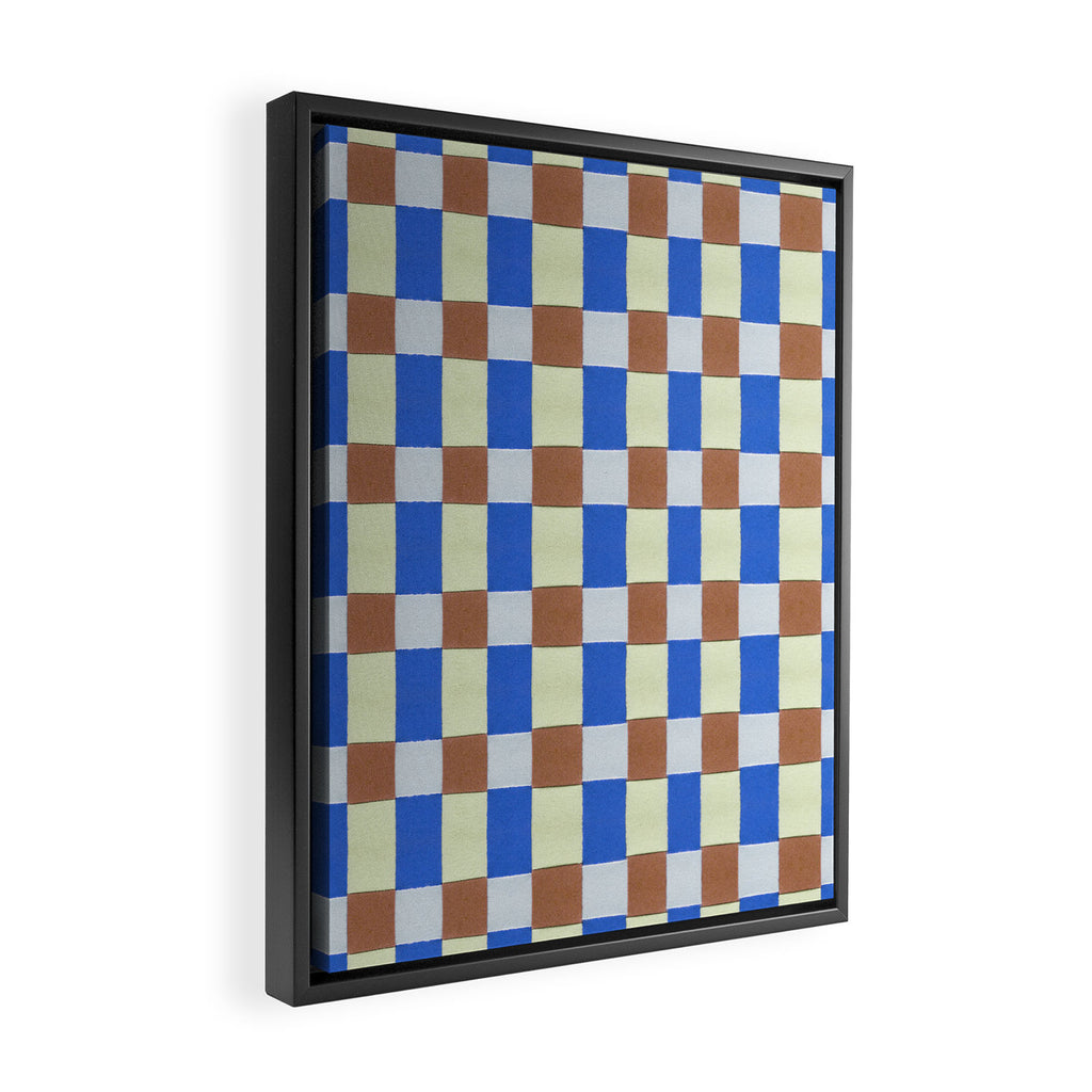 Paper Weaving Pattern #1 Framed Canvas Print Gallery Image 2