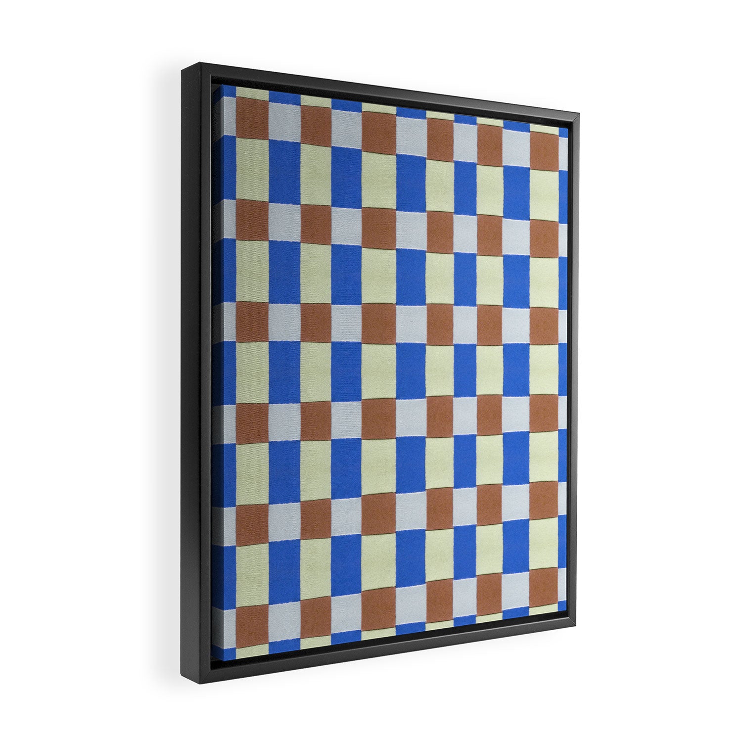 Paper Weaving Pattern #1 Framed Canvas Print Gallery Image 2