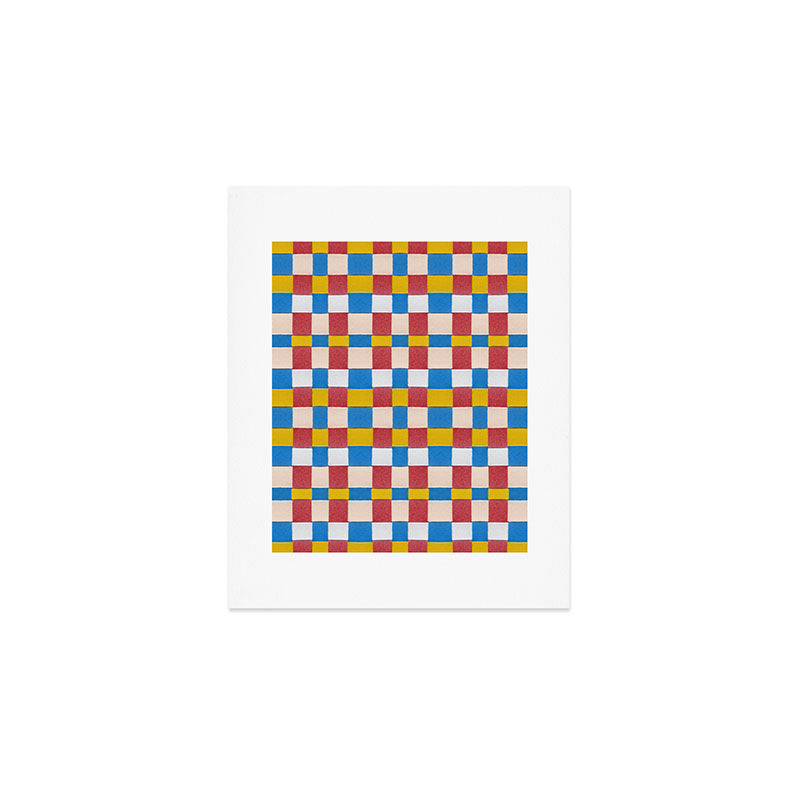 Paper Weaving Pattern #2 Art Print Gallery Image 1
