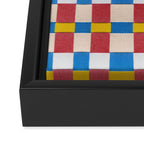Paper Weaving Pattern #2 Framed Canvas Print Gallery Image 3