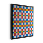 Paper Weaving Pattern #2 Framed Canvas Print Gallery Image 2