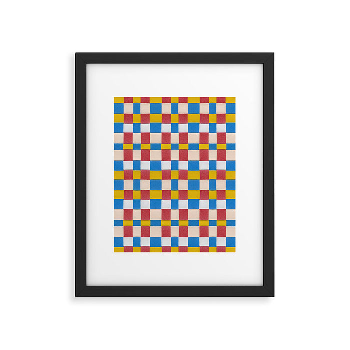 Paper Weaving Pattern #2 Framed Art Print Gallery Image 1