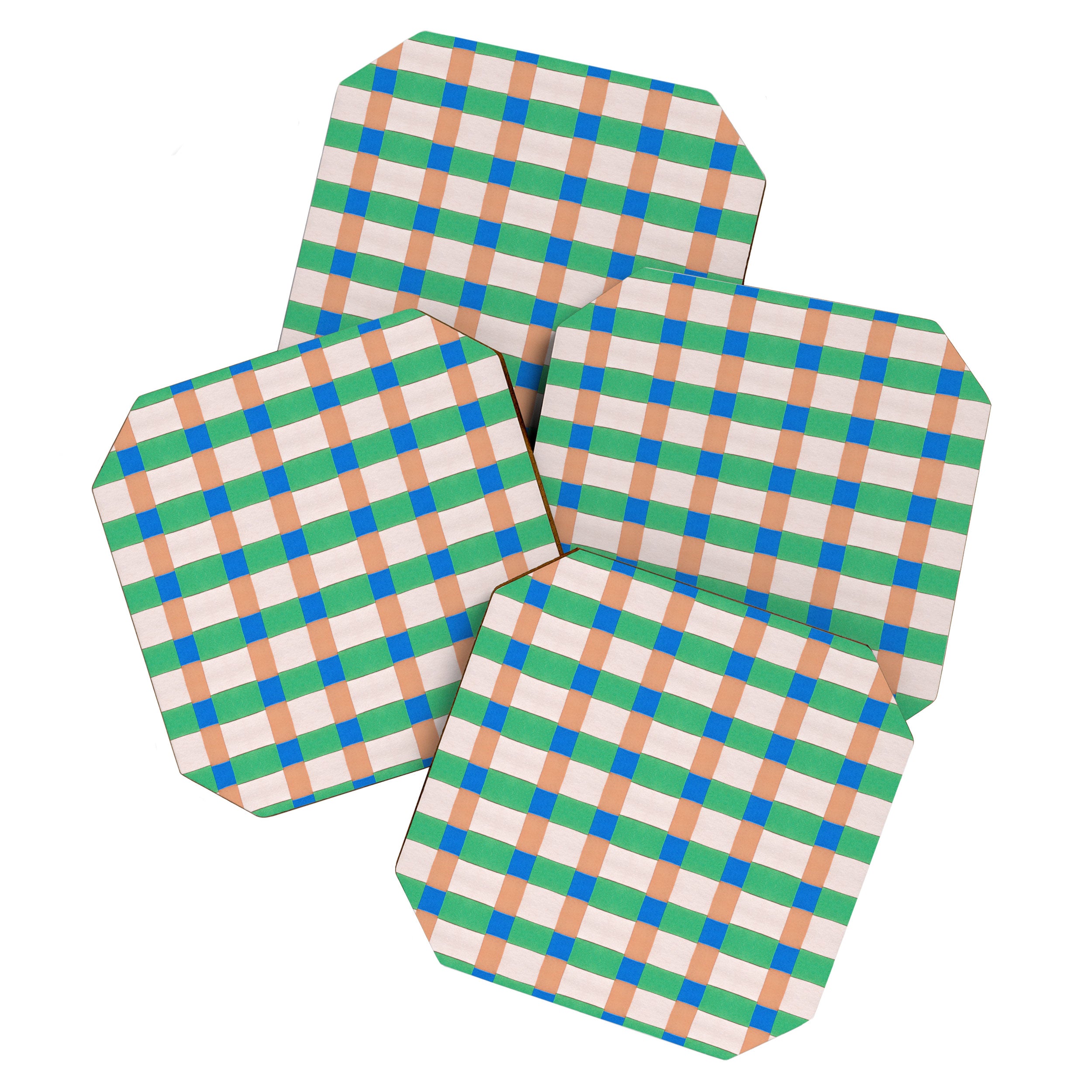 Paper Weaving Pattern #3 Coaster Gallery Image 1