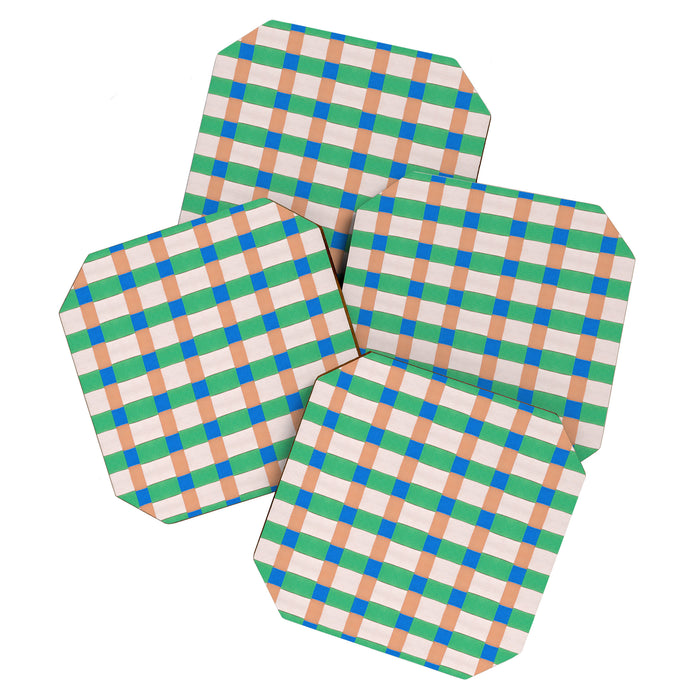 Paper Weaving Pattern #3 Coaster Gallery Image 1