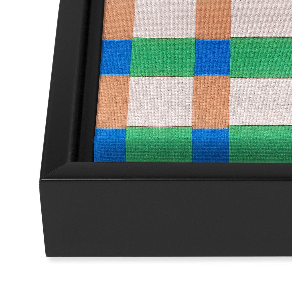 Paper Weaving Pattern #3 Framed Canvas Print Gallery Image 3