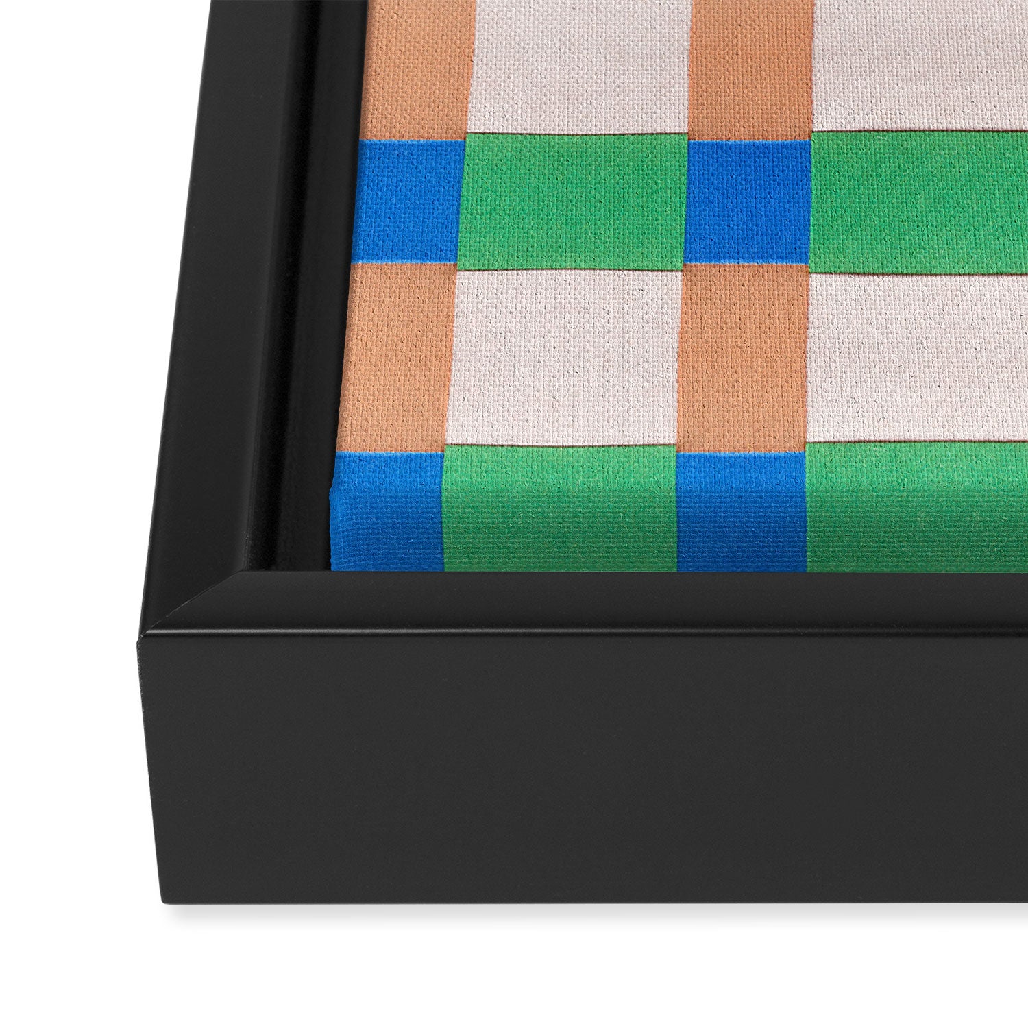Paper Weaving Pattern #3 Framed Canvas Print Gallery Image 3