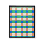 Paper Weaving Pattern #3 Framed Canvas Print Gallery Image 6