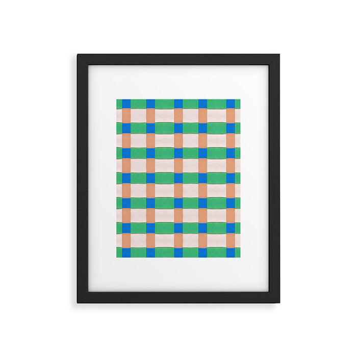 Paper Weaving Pattern #3 Framed Art Print Gallery Image 1