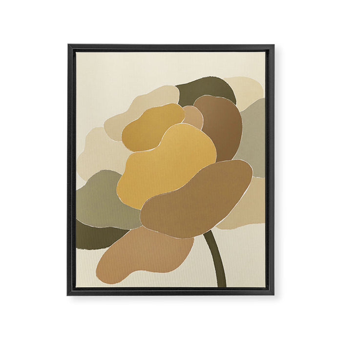 Pastel Peony Framed Canvas Print Gallery Image 1